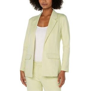 NWT Liverpool Boyfriend Houndstooth Open-Front Blazer Small petite